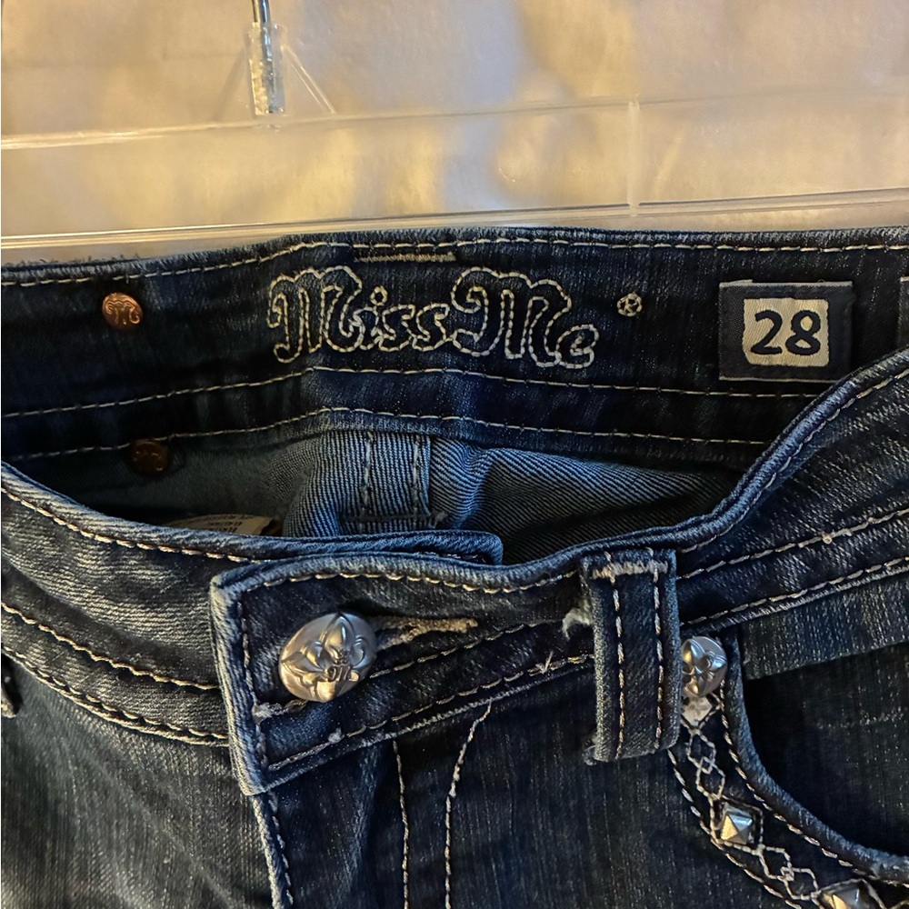 Miss Me Dark Blue Denim Jeans